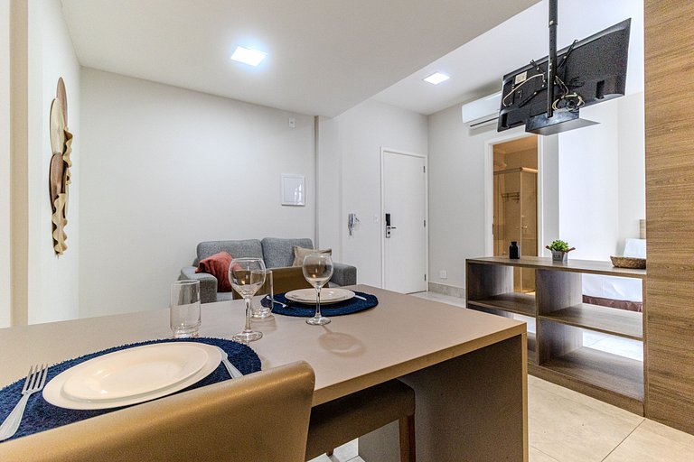 Lindo studio bem perto do bolsão das compras